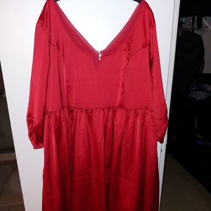 Red Dress **HAS POCKETS**